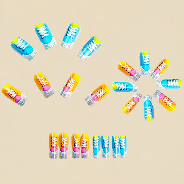 12 Sizes-24 Pcs Press On Nails Y1826