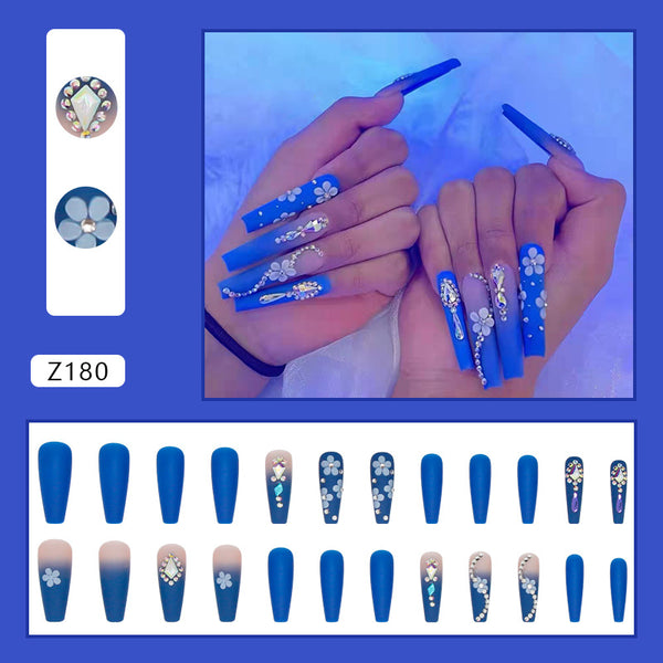 12 Sizes-24 Pcs Press On Nails Z180