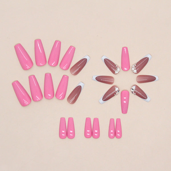 12 Sizes-24 Pcs Press On Nails Z693