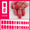12 Sizes-24 Pcs Press On Nails C1218