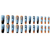 12 Sizes-24 Pcs Press On Nails Y170