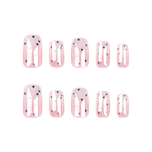 12 Sizes-24 Pcs Press On Nails JP3241