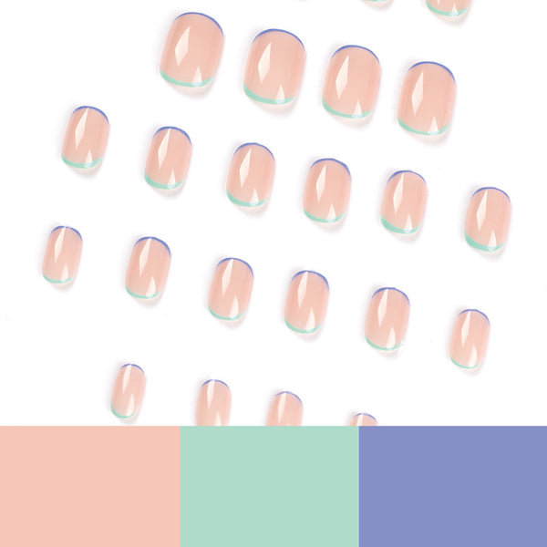12 Sizes-24 Pcs Press On Nails JP1957