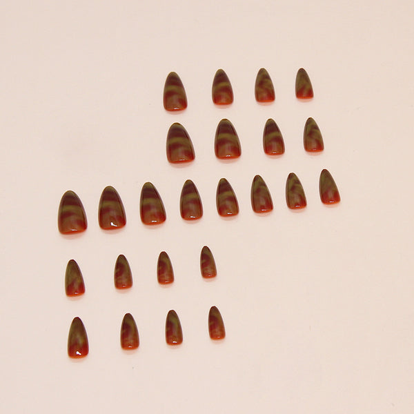 12 Sizes-24 Pcs Press On Nails W1548