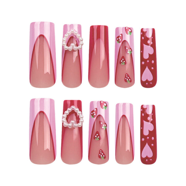 12 Sizes-24 Pcs Press On Nails JP3054