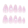 12 Sizes-24 Pcs Press On Nails JP4219