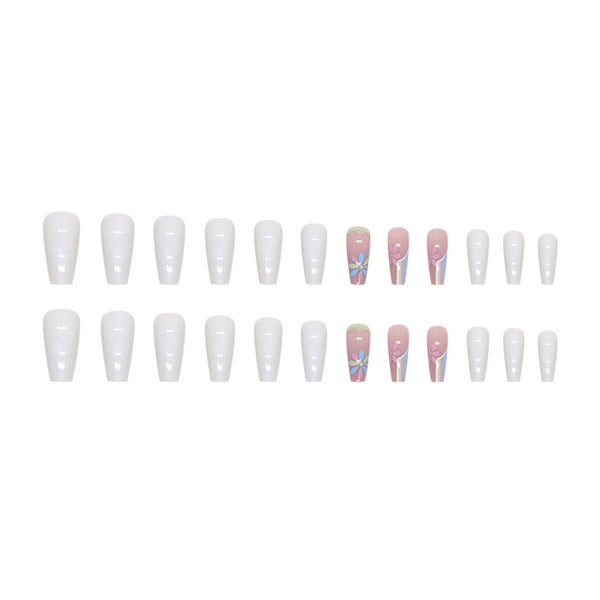 12 Sizes-24 Pcs Press On Nails W1092