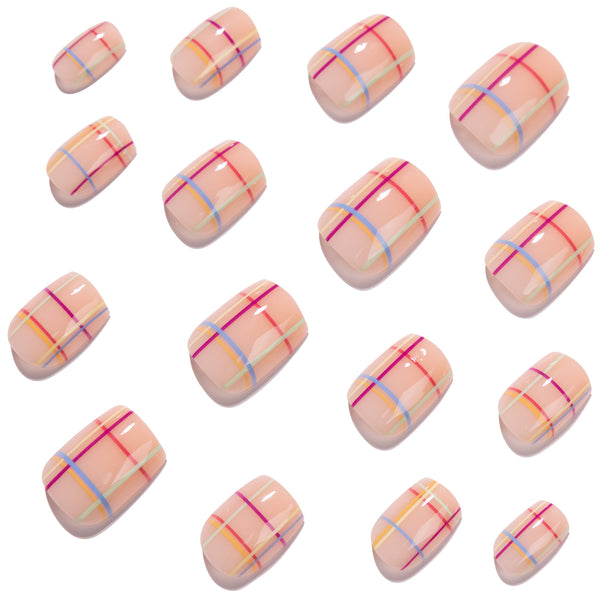 12 Sizes-24 Pcs Press On Nails JP4413