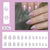 12 Sizes-24 Pcs Press On Nails W1992
