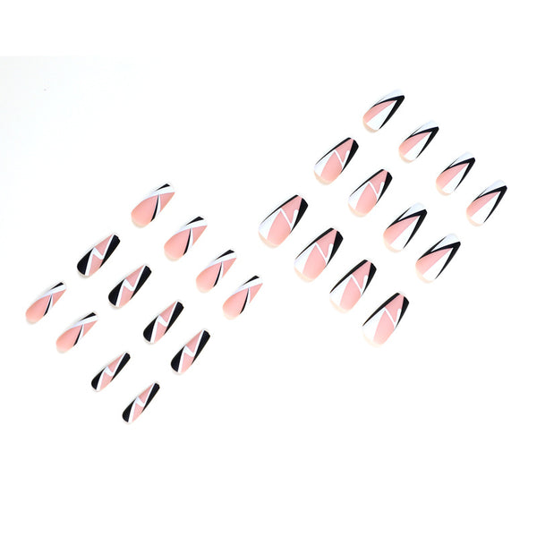 12 Sizes-24 Pcs Press On Nails JP1334