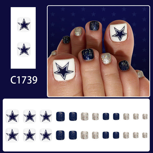 12 Sizes-24 Pcs Press On Nails C1739