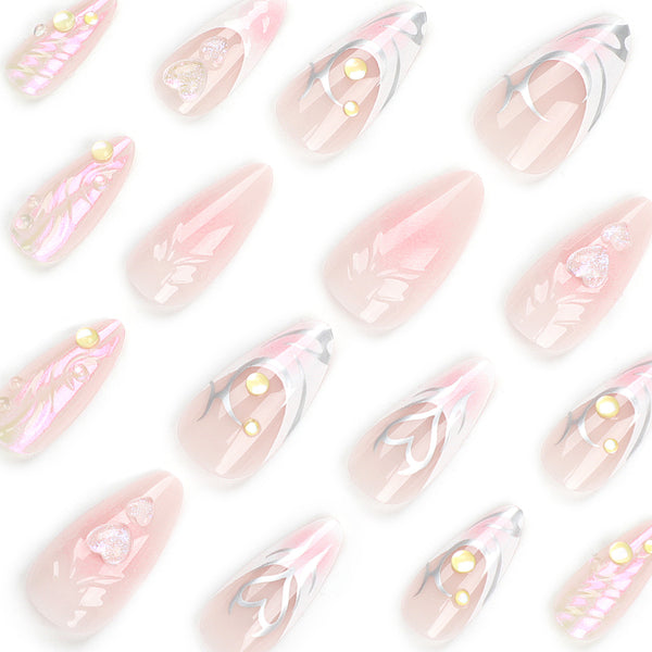 12 Sizes-24 Pcs Press On Nails JP2950