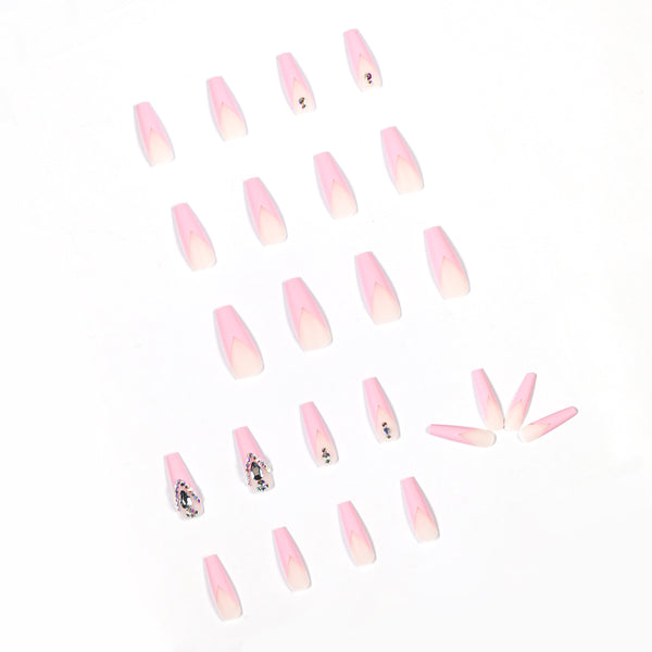 12 Sizes-24 Pcs Press On Nails JP1087
