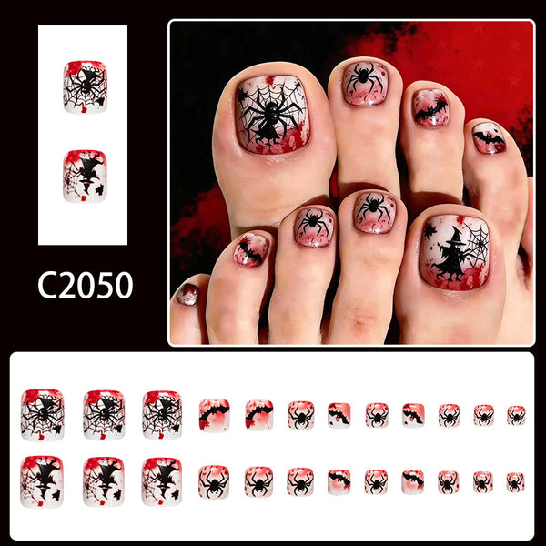 12 Sizes-24 Pcs Press On Nails C2050
