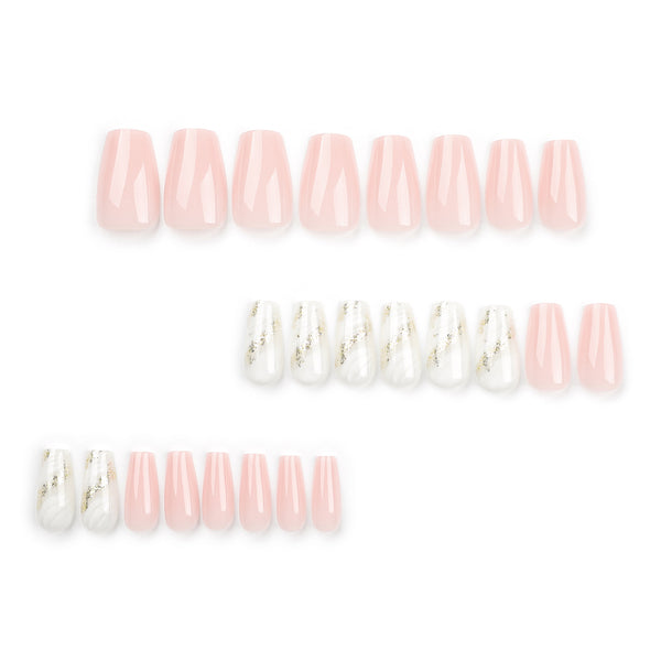 12 Sizes-24 Pcs Press On Nails JP3224