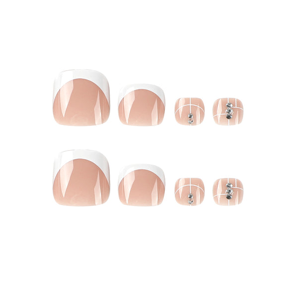 12 Sizes-24 Pcs Press On Nails JP2438