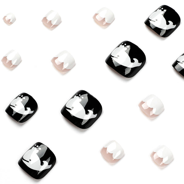 12 Sizes-24 Pcs Press On Nails JP1644