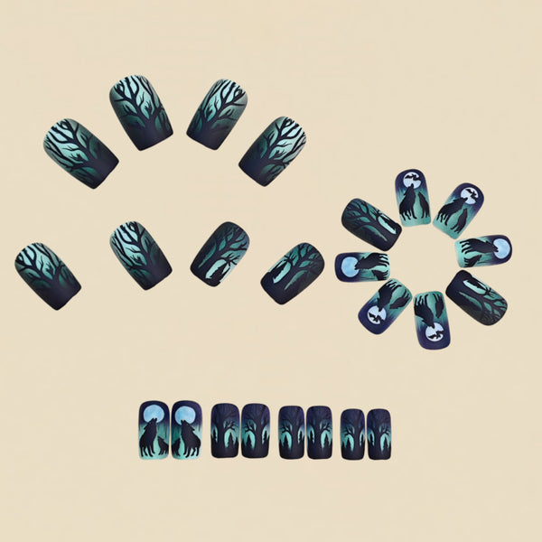 12 Sizes-24 Pcs Press On Nails y2062-24