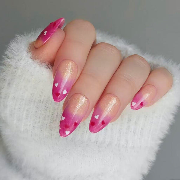 12 Sizes-24 Pcs Press On Nails C1485