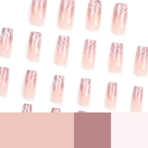 12 Sizes-24 Pcs Press On Nails JP3053