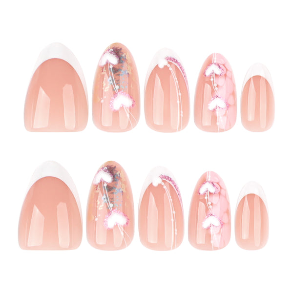 12 Sizes-24 Pcs Press On Nails JP3869