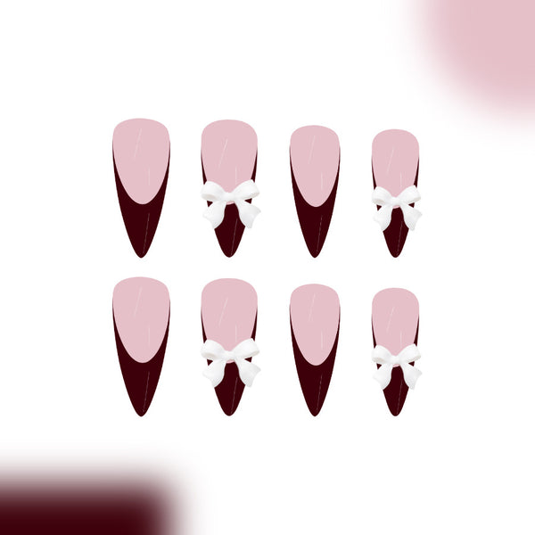 12 Sizes-24 Pcs Press On Nails C776