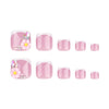 Press On Toe nails Set 16pcs/set JP3344