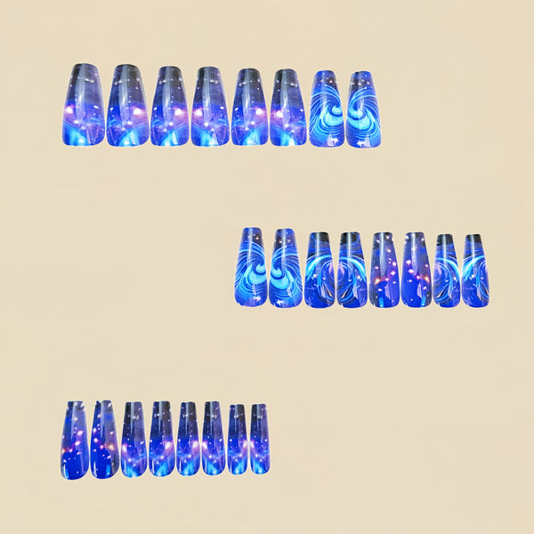 12 Sizes-24 Pcs Press On Nails Y694