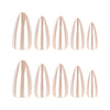 12 Sizes-24 Pcs Press On Nails JL0694