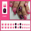 12 Sizes-24 Pcs Press On Nails C640