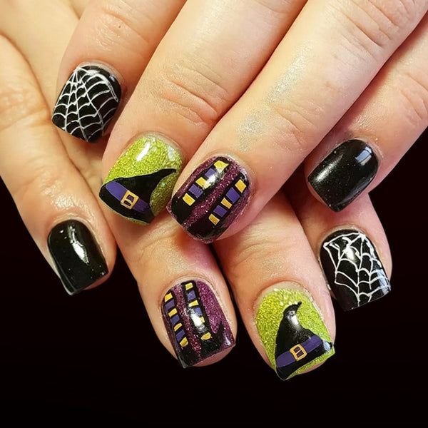 12 Sizes-24 Pcs Press On Nails C2013