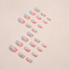12 Sizes-24 Pcs Press On Nails W1055