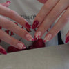 12 Sizes-24 Pcs Press On Nails JL0666