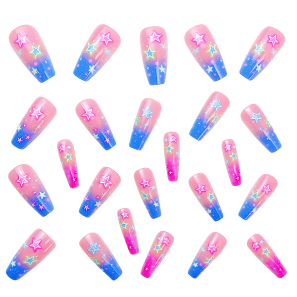 12 Sizes-24 Pcs Press On Nails Y648