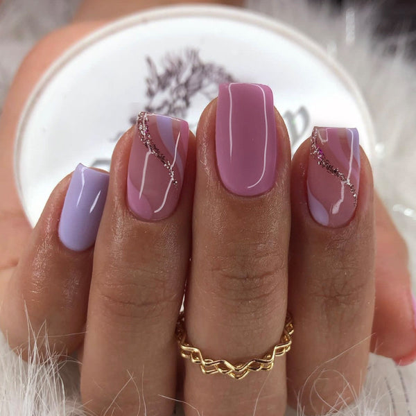 12 Sizes-24 Pcs Press On Nails W899