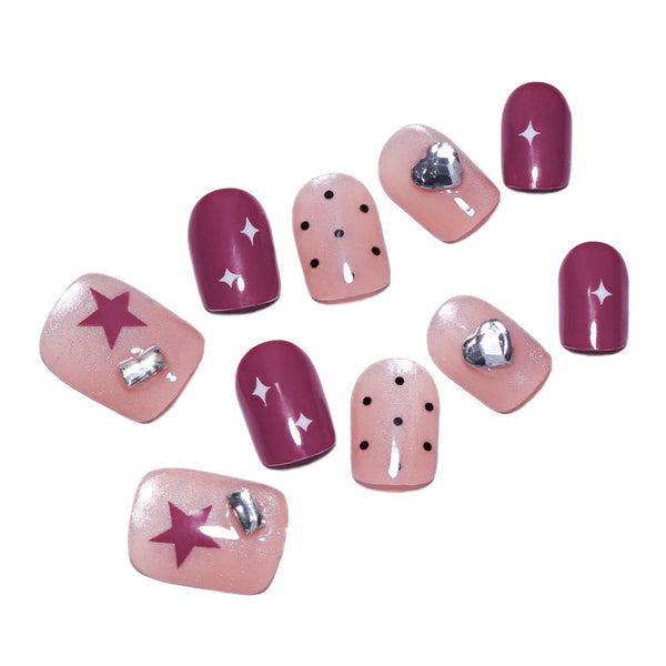 12 Sizes-24 Pcs Press On Nails nail-accessory