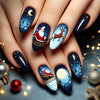 12 Sizes-24 Pcs Press On Nails Y1227