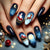 12 Sizes-24 Pcs Press On Nails Y1227