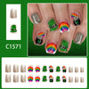 12 Sizes-24 Pcs Press On Nails C1571