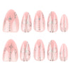 12 Sizes-24 Pcs Press On Nails JP3989