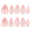 12 Sizes-24 Pcs Press On Nails JP3989