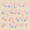 12 Sizes-24 Pcs Press On Nails Y1081