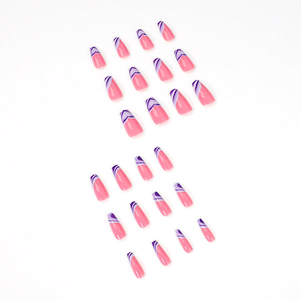 12 Sizes-24 Pcs Press On Nails JP1341