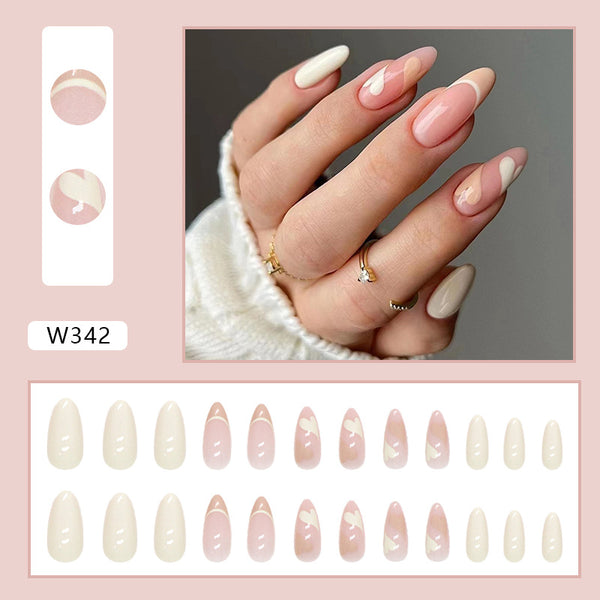 12 Sizes-24 Pcs Press On Nails W342