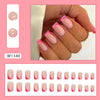 12 Sizes-24 Pcs Press On Nails W1348