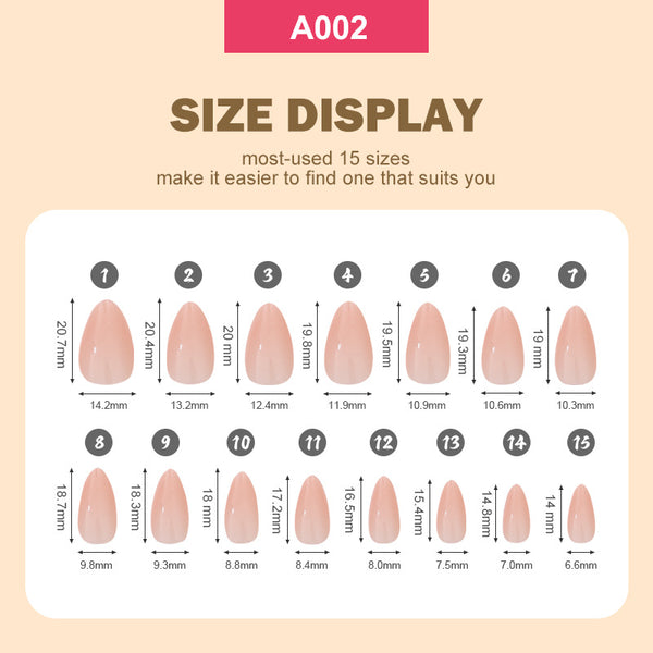 360 Pcs Press On Nails A002