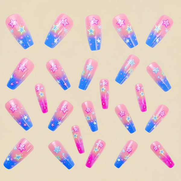 12 Sizes-24 Pcs Press On Nails Y648