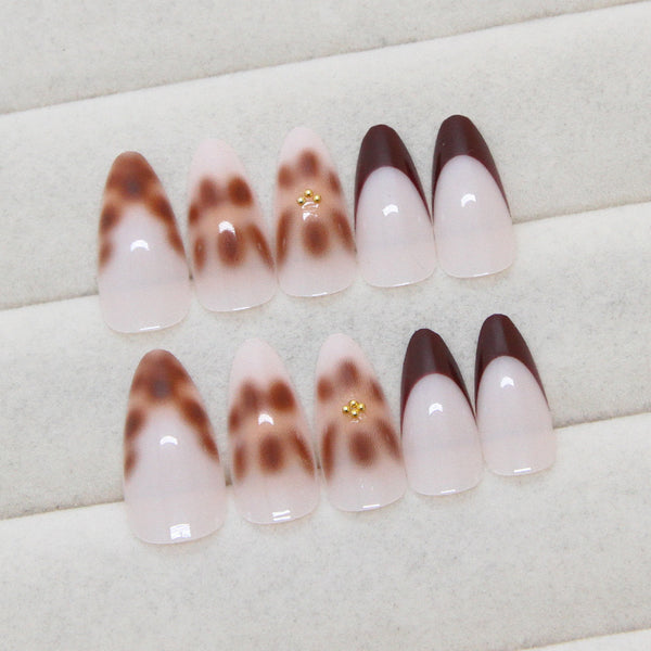 12 Sizes-24 Pcs Press On Nails Z964