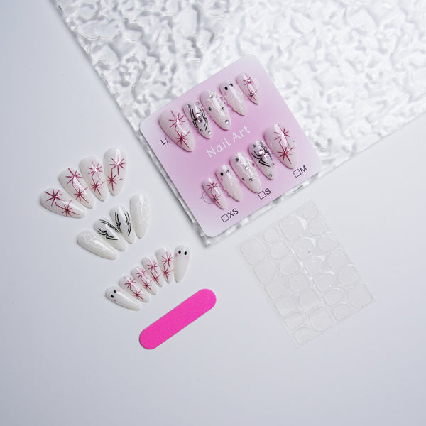 12 Sizes-24 Pcs Press On Nails Hwn-2-24pcs