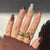 12 Sizes-24 Pcs Press On Nails JP2017